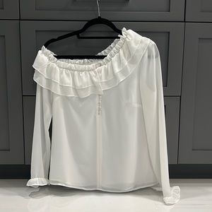 Wayf off the shoulder blouse top